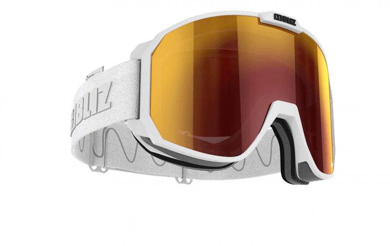 Bliz Split White M/L Brown w Red Multi