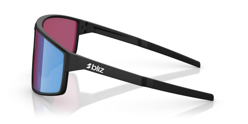 Bliz P002 Matte Black Linsefarge: Korall/oransje speilblå