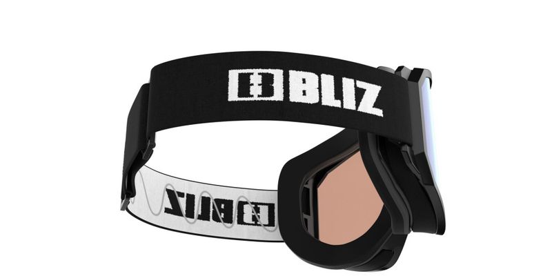 Bliz Rave JR Farge : Black - White Logo, Light Orange/Blue