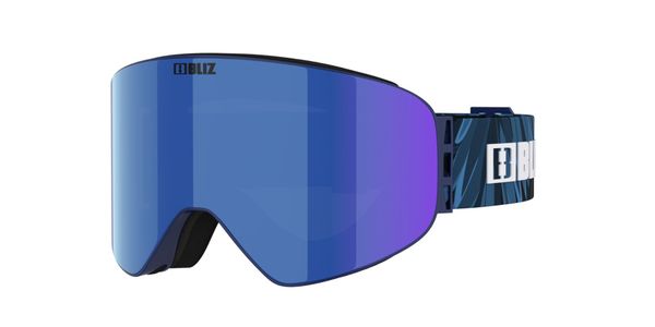 Bliz Flow, Linsefarge: Brown Blue, Innfatningsfarge: Matte Blue