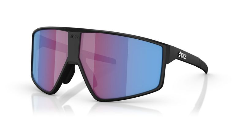 Bliz P002 Matte Black Linsefarge: Korall/oransje speilblå