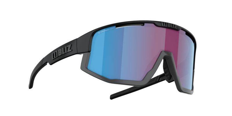Bliz Fusion Small Bliz Matte Black Linsefarge: Rosa/fiolett speilblå