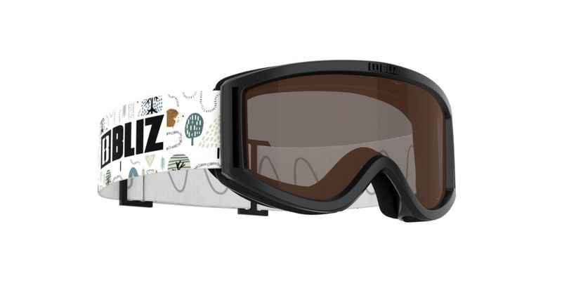Liner Jr Farge : Black - White Logo, Brown/Silver Mirror