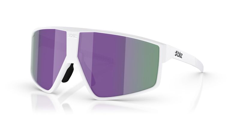 Bliz P002 Matte White Linsefarge: Brun/lilla flerfarget